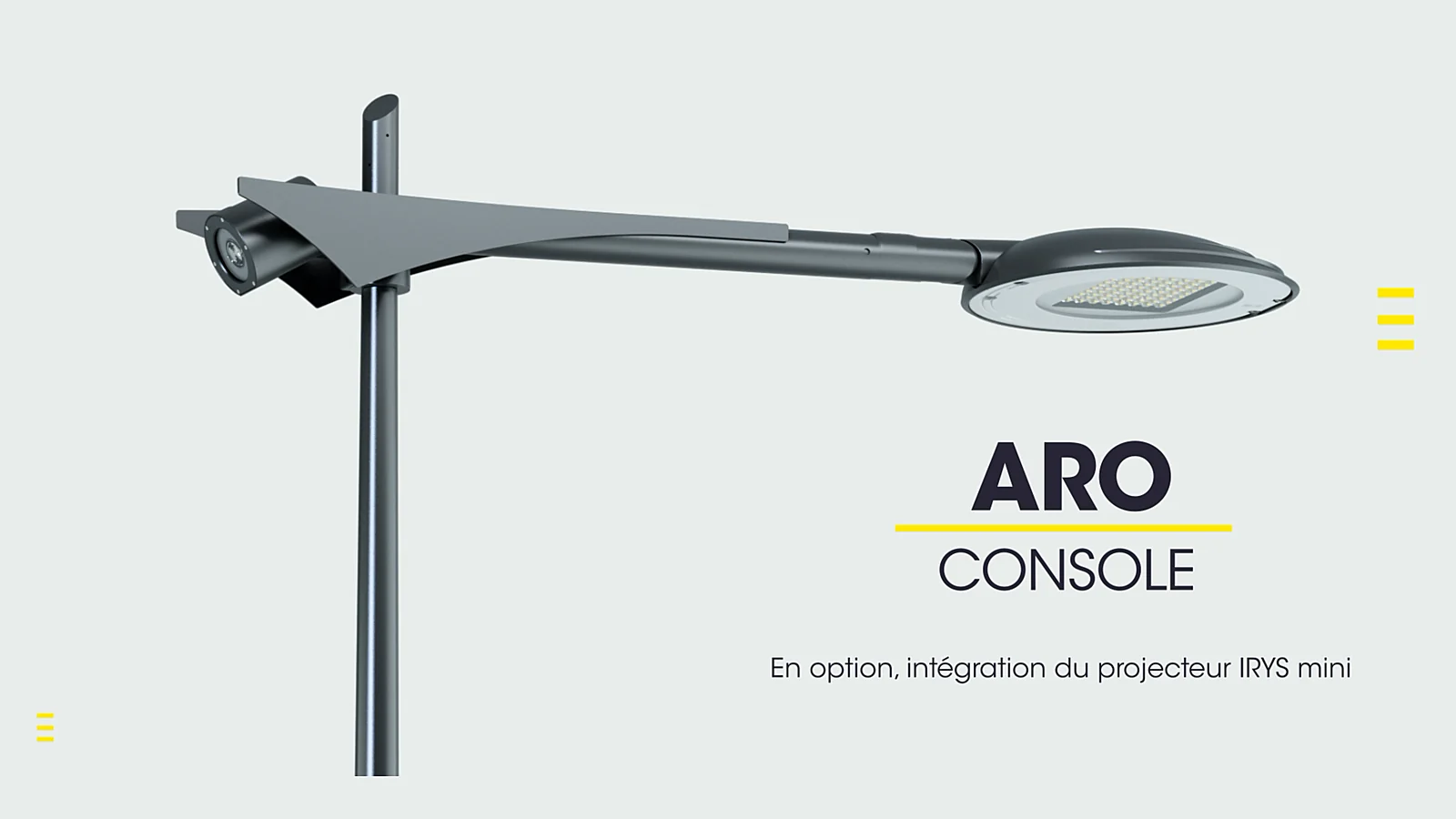 Présentation 3D du luminaire ARO Console